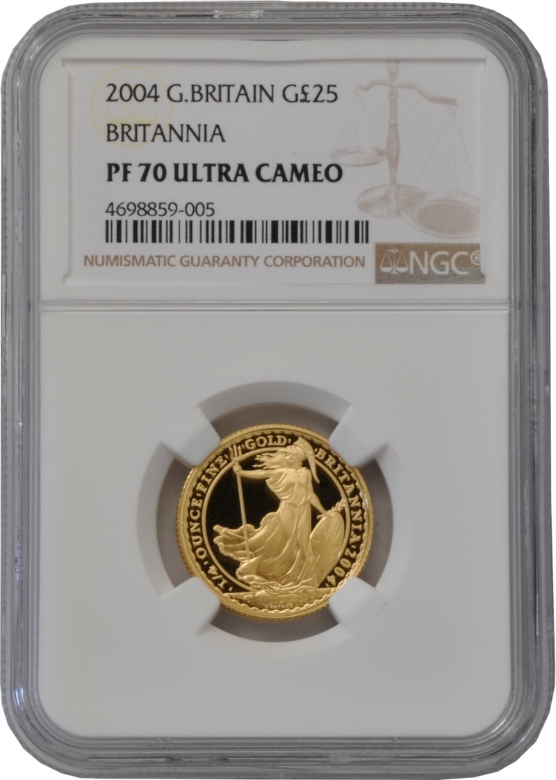 2004 Proof 1/4oz Gold Britannia Coin NGC PF70