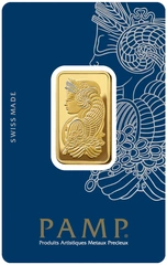 20g Gold Bar PAMP Lady Fortuna Minted