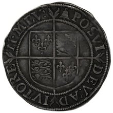 1582-1583 Silver Shilling Coin Elizabeth I Bell