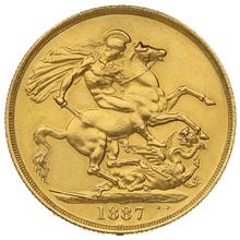1887 £2 Coin Gold Double Sovereign