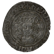1422-1423 Silver Groat Fourpence Coin Henry VI Annulet Issue Calais Mint