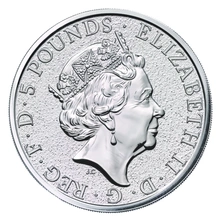 2017 2oz Griffin of Edward III Silver Coin Queen's Beasts