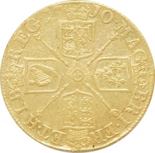 1710 Gold Guinea Coin Queen Anne Near Very Fine