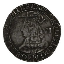 1660-1662 Silver Sixpence Coin Charles II Crown