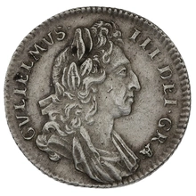 1696 Silver Sixpence Coin William III