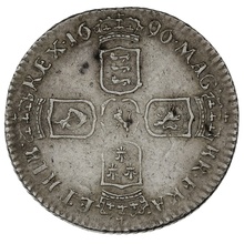 1696 Silver Sixpence Coin William III 