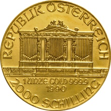 1990 Austrian Gold Philharmonic Coin 1oz