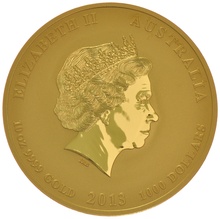 2013 Year of the Snake Gold Coin 10oz Perth Mint Australian Lunar Series