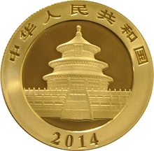 2014 1/2oz Chinese Panda Gold Coin
