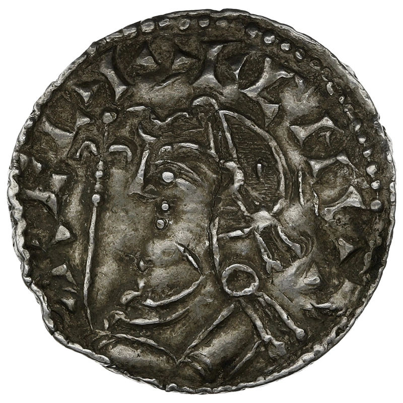 1035-1042 Harthacnut Silver Penny Hammered Thetford Tidread