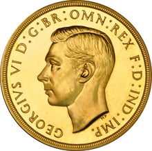 1937 George VI Gold Proof Five Pound £5 Gold Coin NGC PF63 Cameo
