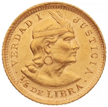 Peruvian 1/5 Libra Gold Coin
