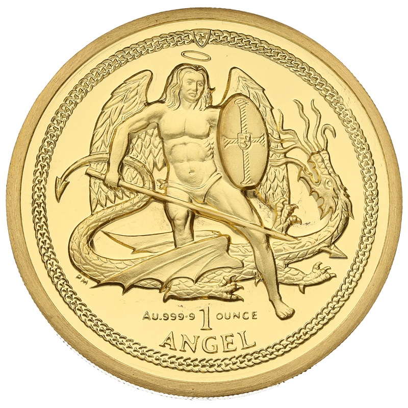 2012 Proof Isle of Man Angel Gold Coin 1oz