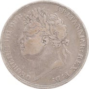 1822 Silver Crown Coin George IV Fine