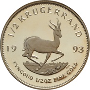 1993 Proof 1/2oz Krugerrand Gold Coin