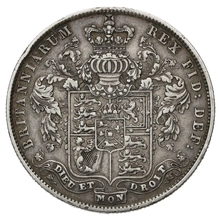 1829 Silver Half Crown Coin George IV