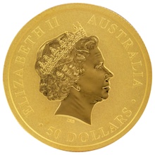 2010 1/2oz Australian Kangaroo Gold Nugget Coin