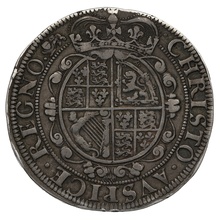 1643-1644 Silver Half Crown Coin Charles I Hammered York Mint Scarce