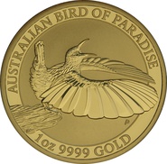 2018 1oz Australian Bird of Paradise Gold Coin
