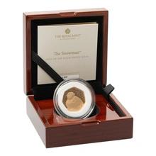 2020 Proof 50p Gold Coin The Snowman Boxed