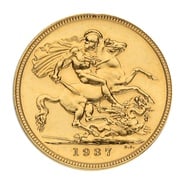 1937 Proof Gold Sovereign Coin George VI