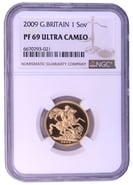 2009 Gold Proof Sovereign - Elizabeth II - NGC PF69