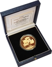 1996 Proof £5 Gold Crown Coin 70th Birthday of Queen Elizabeth II Boxed