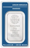 50g Palladium Bar Argor-Heraeus