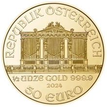 2024 1/2oz Austrian Gold Philharmonic Coin