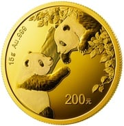 2023 15g Chinese Panda Gold Coin