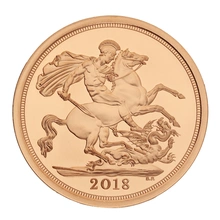 2018 Gold Sovereign 5th Birthday of Prince George SOTD Boxed