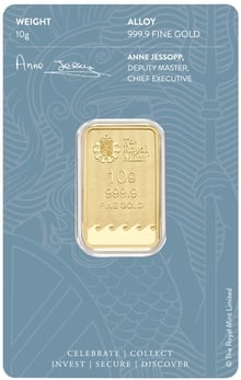 10g Gold Bar Britannia Minted