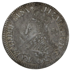 1563 Silver Sixpence Coin Elizabeth I Milled Star