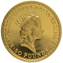 1990 Proof 1/2oz Gold Britannia Coin