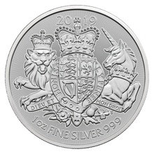 Second Hand 1oz Royal Mint Silver Coin CGT Free (£2)