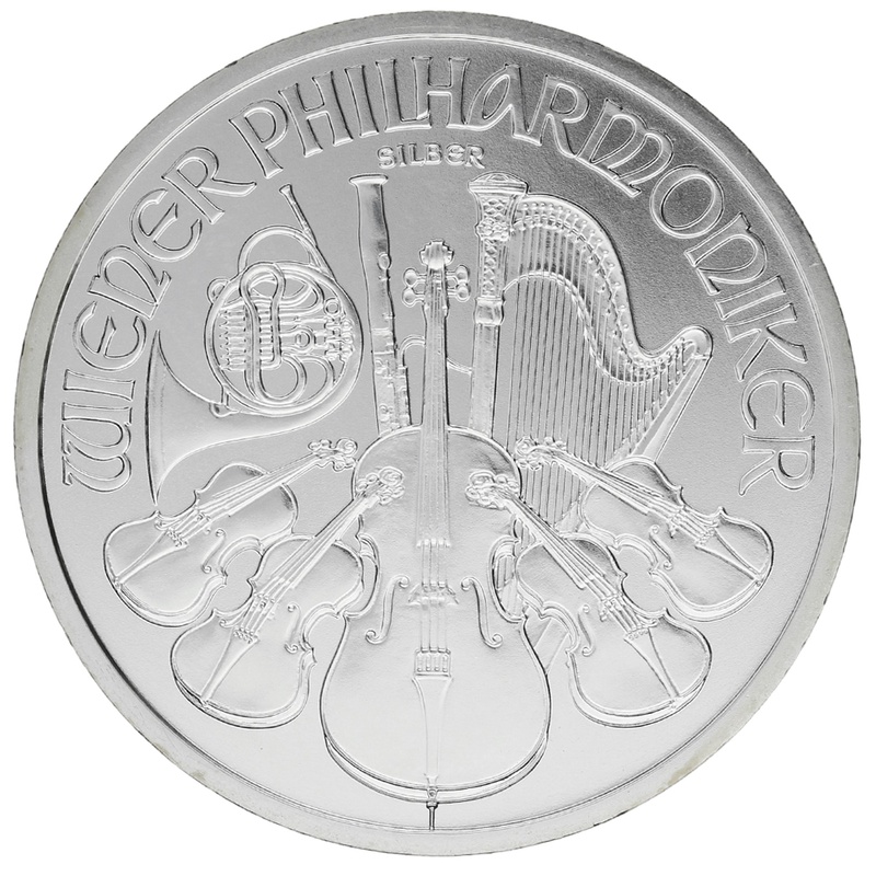 2009 1 oz Silver Austrian Philharmonic in AirTite. 
