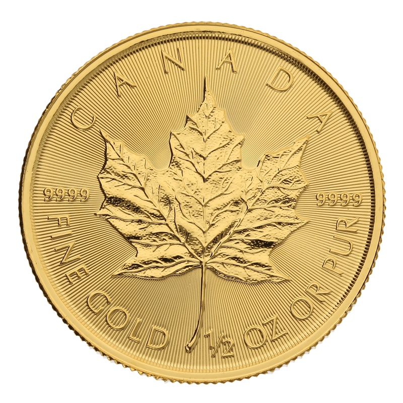 2022 1/2oz Canadian Maple Leaf Gold Coin