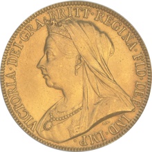 1893 £2 Coin Gold Double Sovereign Victoria Veiled Head CGS75 UNC MS 62-63