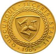23.5ct 1965 £5 Proof Isle of Man Gold Coin Bicentenary of the Revestment Act