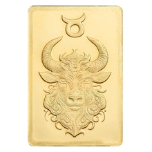 0.5g Gold Bar PAMP Zodiac Taurus Minted