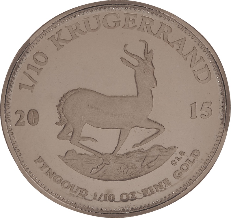 2015 Proof 1/10oz Krugerrand Gold Coin