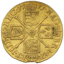 1711 Gold Half Guinea Coin Queen Anne