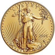 2021 American Eagle Gold Coin 1oz Type II