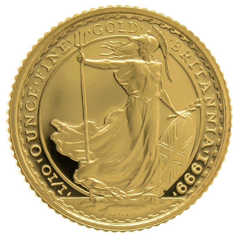 1999 Proof 1/10oz Gold Britannia Coin