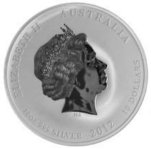 2012 Year of the Dragon Silver Coin 10oz Perth Mint Australian Lunar Series