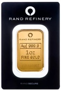 Rand Refinery 1oz Gold Bar Minted