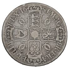 1681 Silver Crown Coin Charles II T.TERTIO