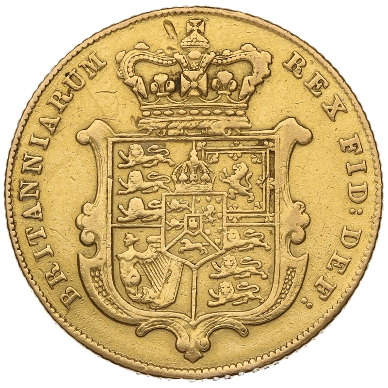 1830 Gold Sovereign Coin George IV Bare Head