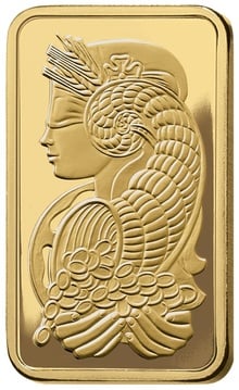 5g Gold Bar Lady Fortuna Minted PAMP