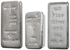 Second Hand 1kg Silver Bar